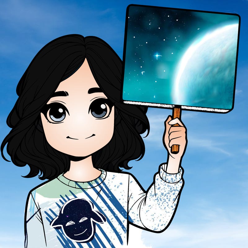 realistic girl holding up a sign