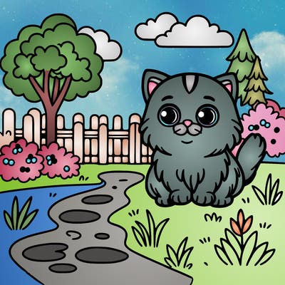 cat in park