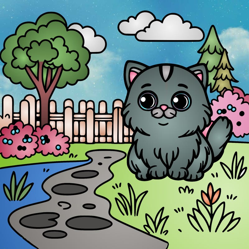 cat in park