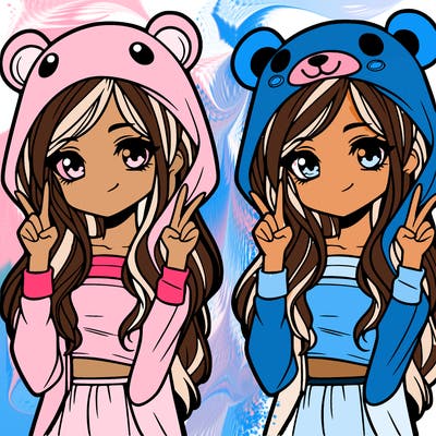 teen girl in animal costume