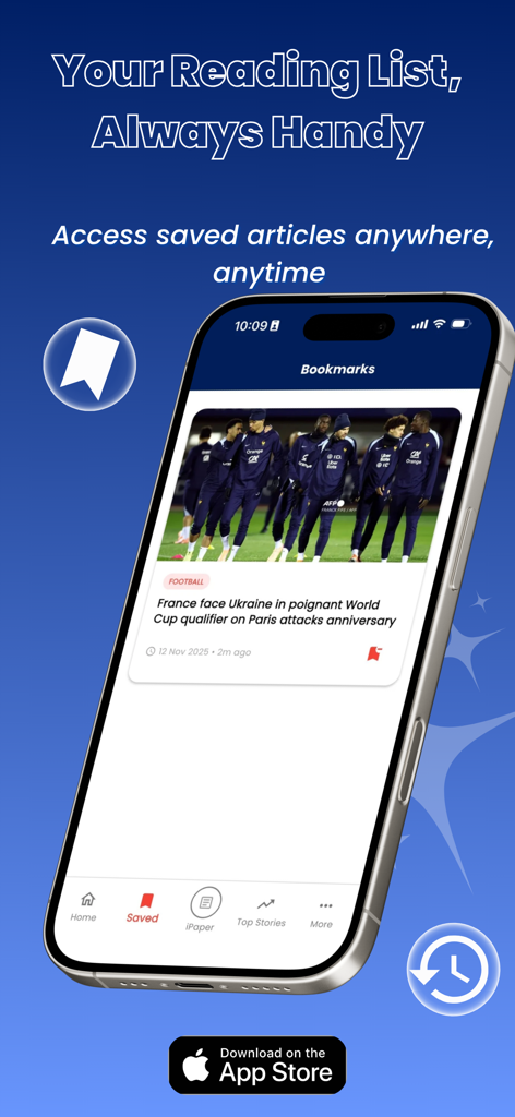 The Sun Malaysia - The Sun Malaysia app interface showing bookmarked news articles and a reading list feature on a smartphone screen.