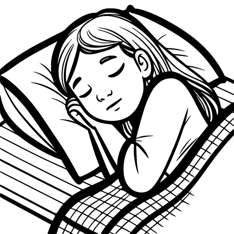 a girl sleeping