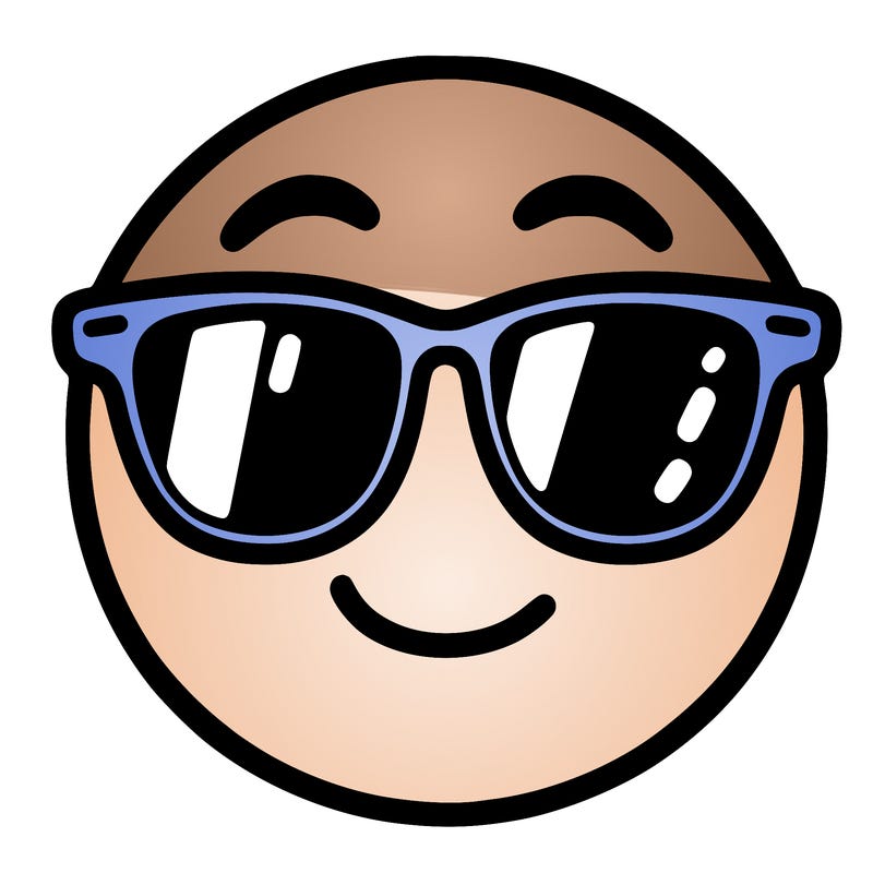 emoji with sunglasses