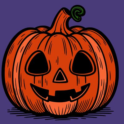 halloween pumpkin drawing