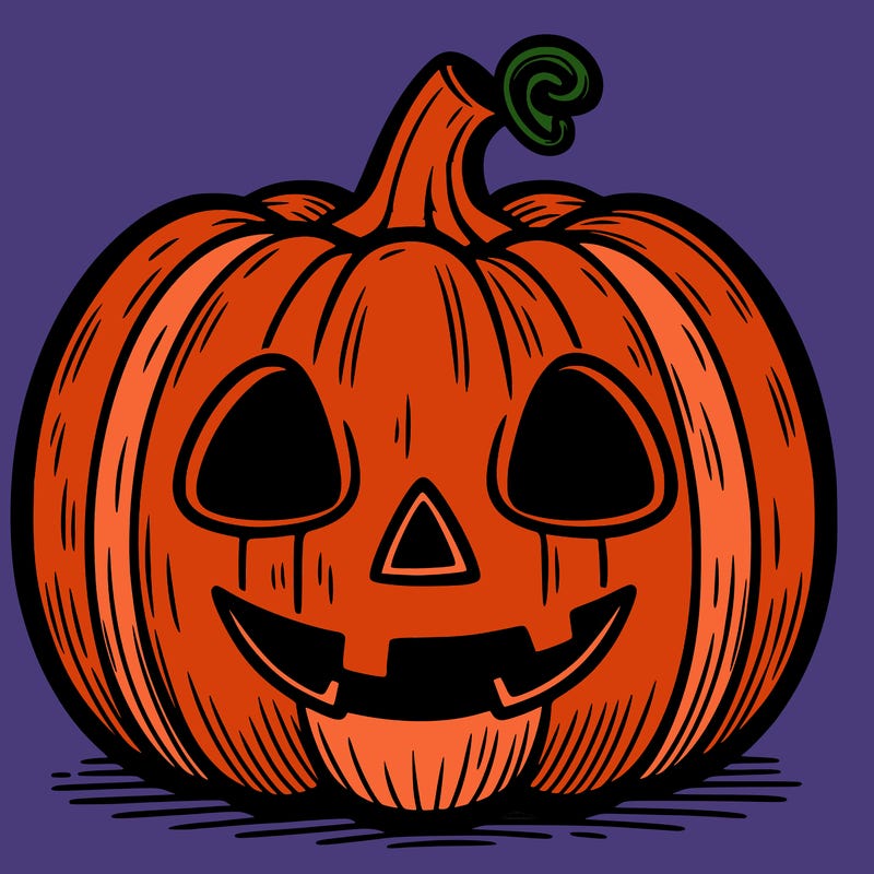 halloween pumpkin drawing