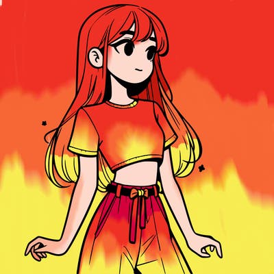 girl in a cute crop top