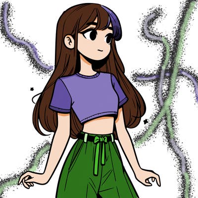 girl in a cute crop top