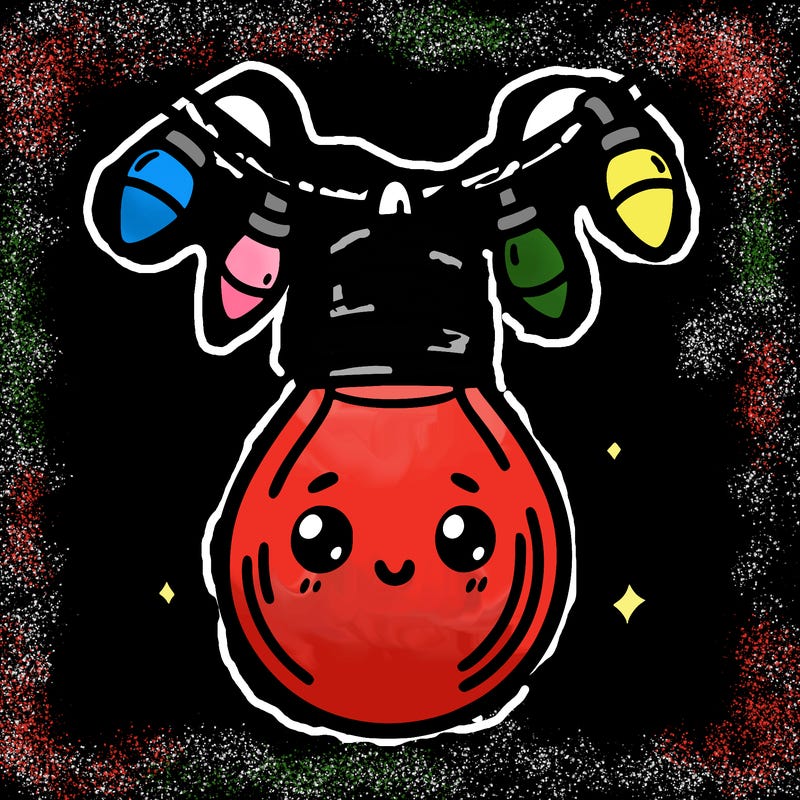 small bulb of a garland