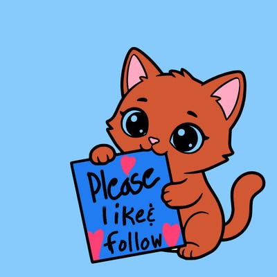 a small cat with a blank sheet of paper in its hand. the cat is sooooooo cute!