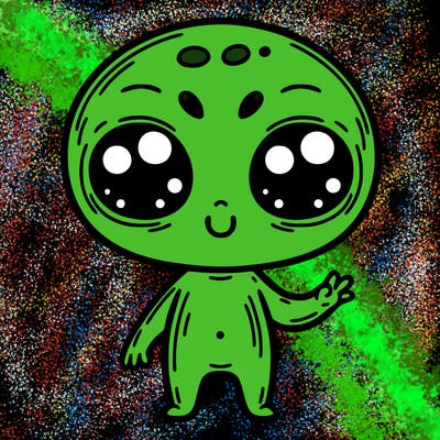 alien cute
