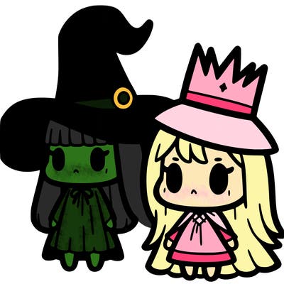 elphaba and glinda