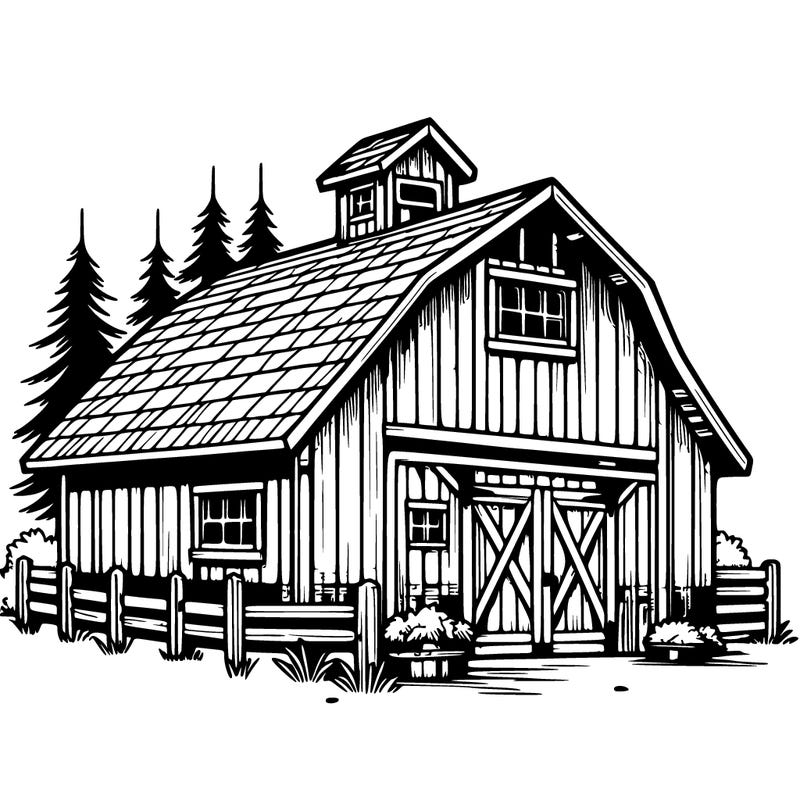 easy realistic barn