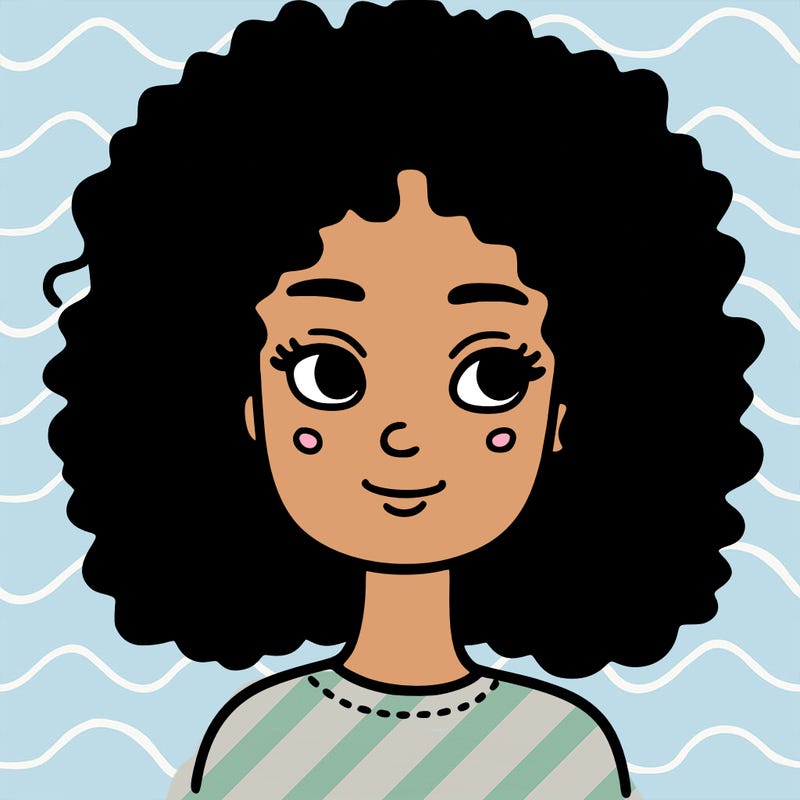 basic curly haired woman