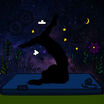 girl doing gymnastics