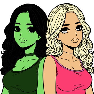 realistic twin sisters