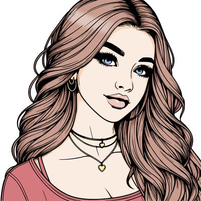 detailed realistic girl