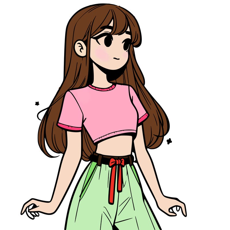 girl in a cute crop top