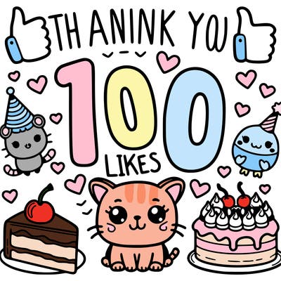 thank you for 100 likes