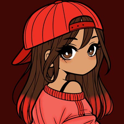 girl with a backward hat on