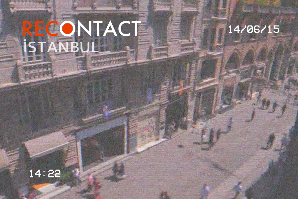 Recontact: Istanbul - CCTV surveillance footage of a street in Istanbul from the game Recontact Istanbul