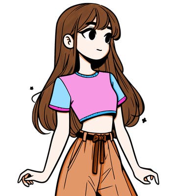 girl in a cute crop top