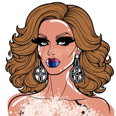 realistic drag queen