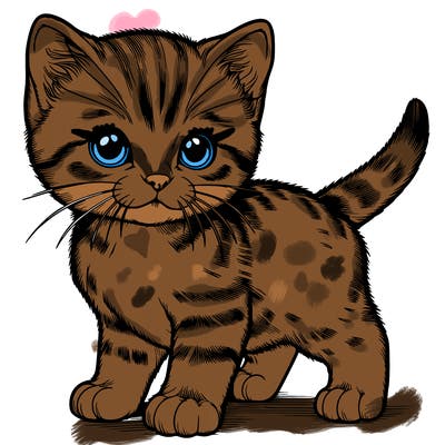 realistic kitten