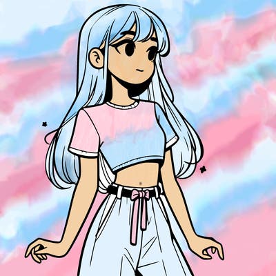 girl in a cute crop top