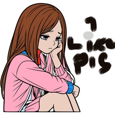 a realistic girl with depression