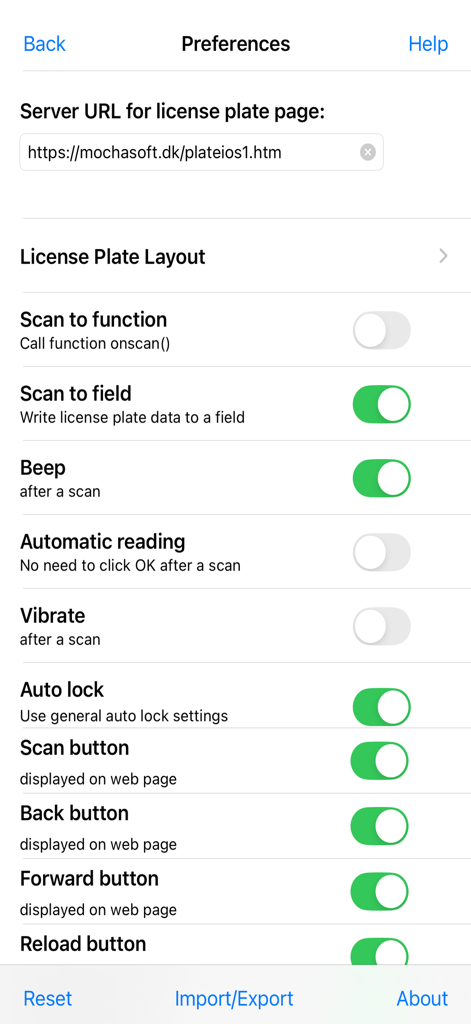 Mocha LPR - Utilities App | MWM