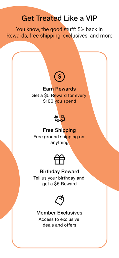 DSW Designer Shoe Warehouse - A summary of DSW VIP benefits including rewards points, free shipping, birthday gifts, and member exclusive deals.