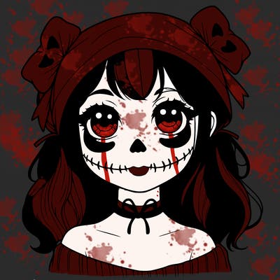 realistic girl halloween