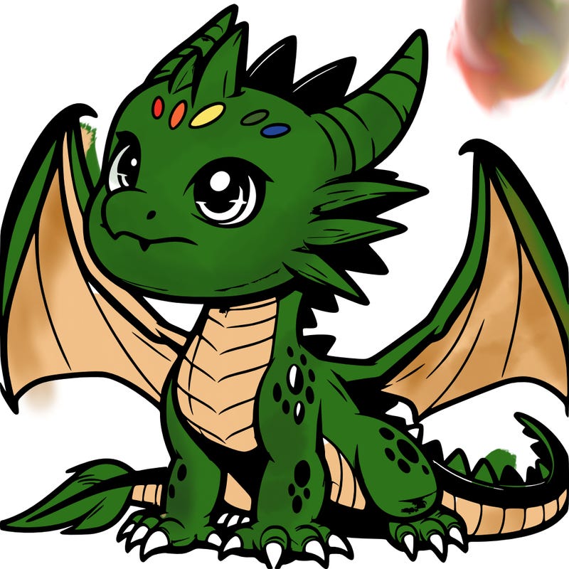 fierce baby night dragon