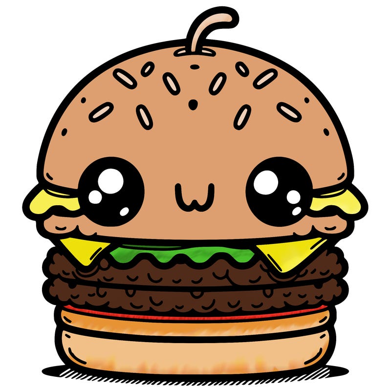 burger cute