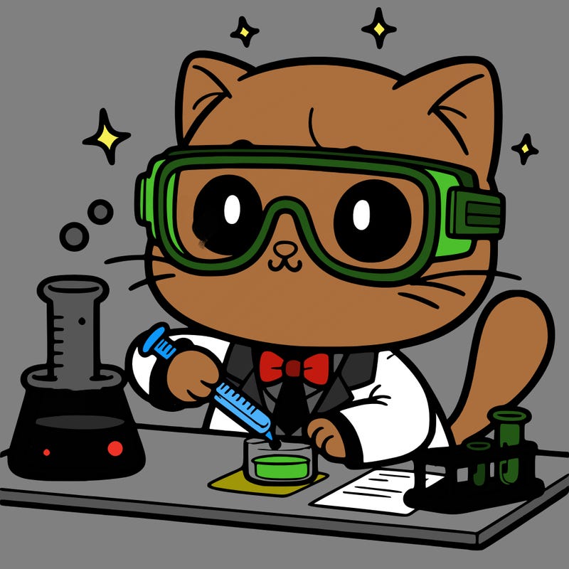 scientist cat