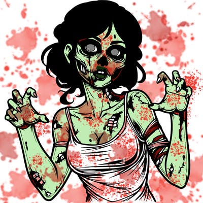realistic zombie girl