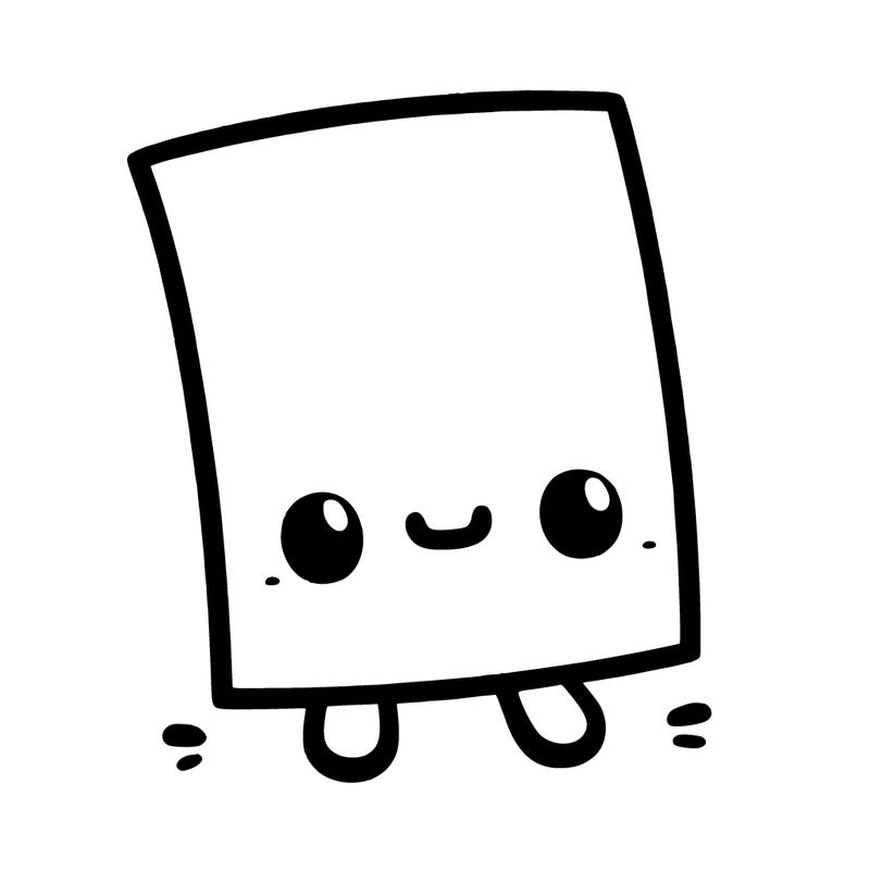 a blank piece of paper