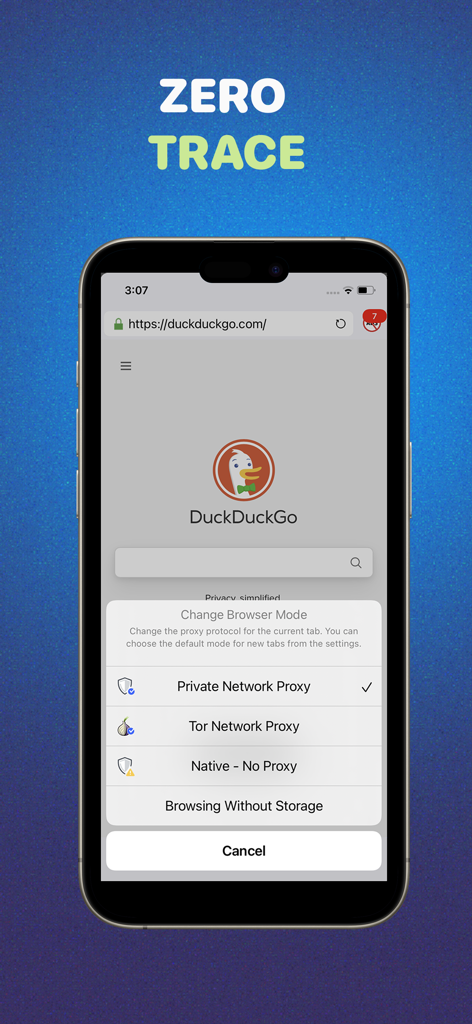 VPN US using Free VPN .org™ - VPN US app private browser settings with proxy and Tor network options