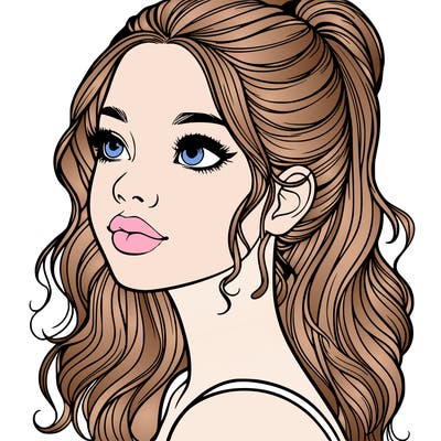 beautiful realistic girl