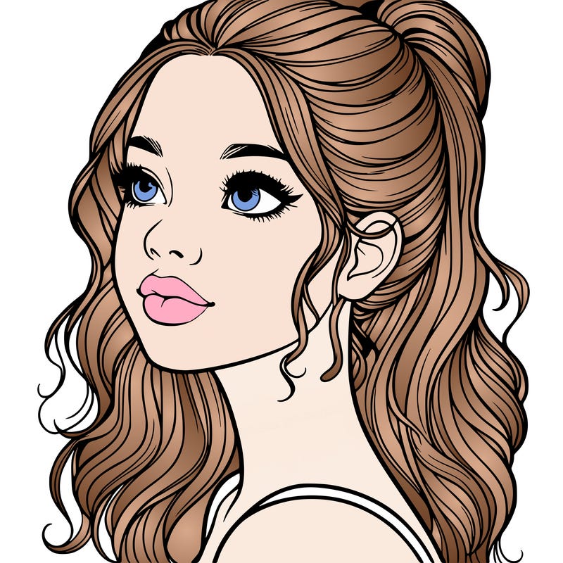 beautiful realistic girl