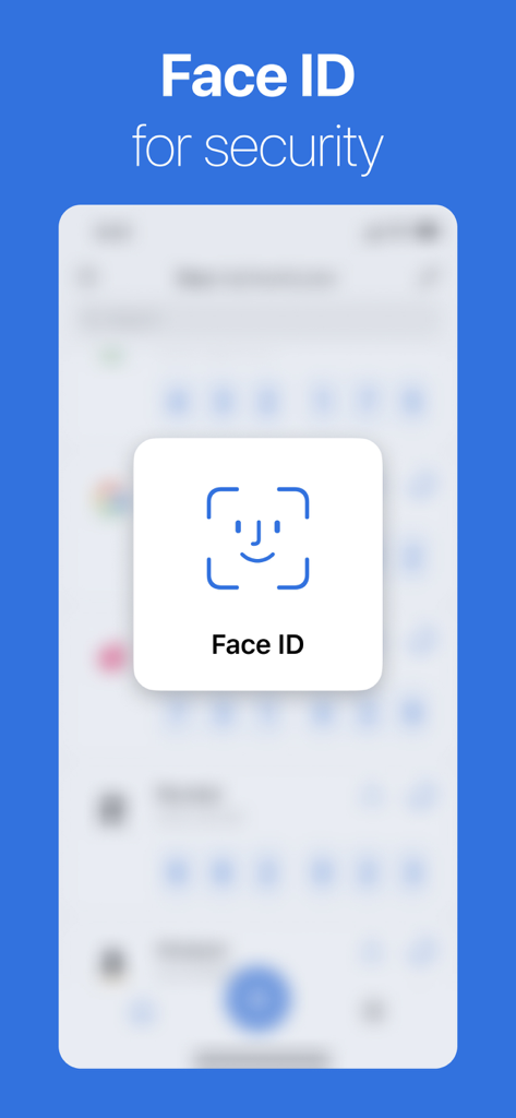 2FA Authenticatorアプリへの安全なアクセスを許可するFace ID生体認証プロンプト