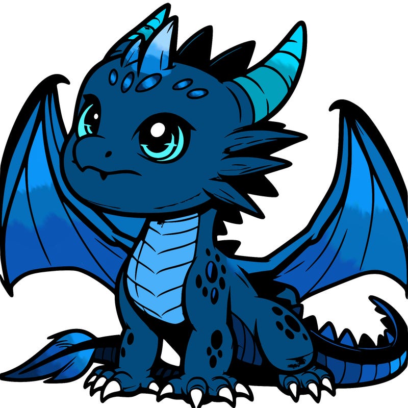 fierce baby night dragon