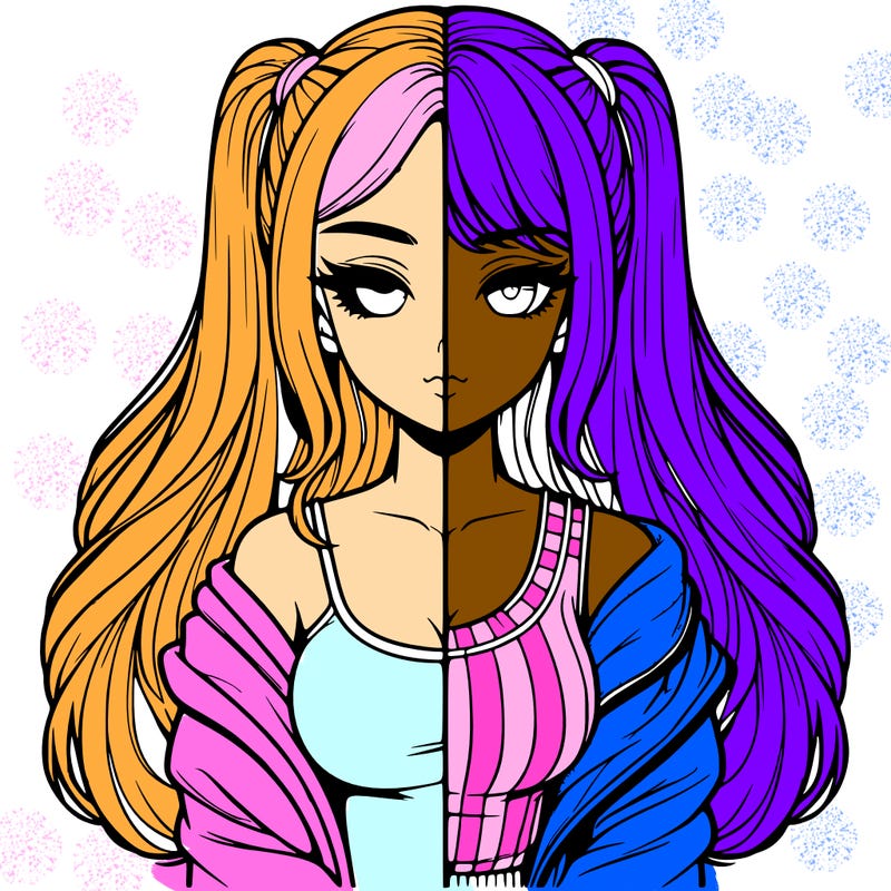 realistic girl split