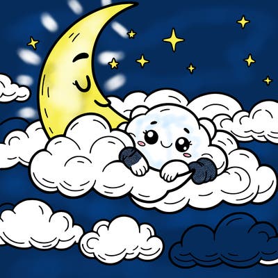 in the clouds