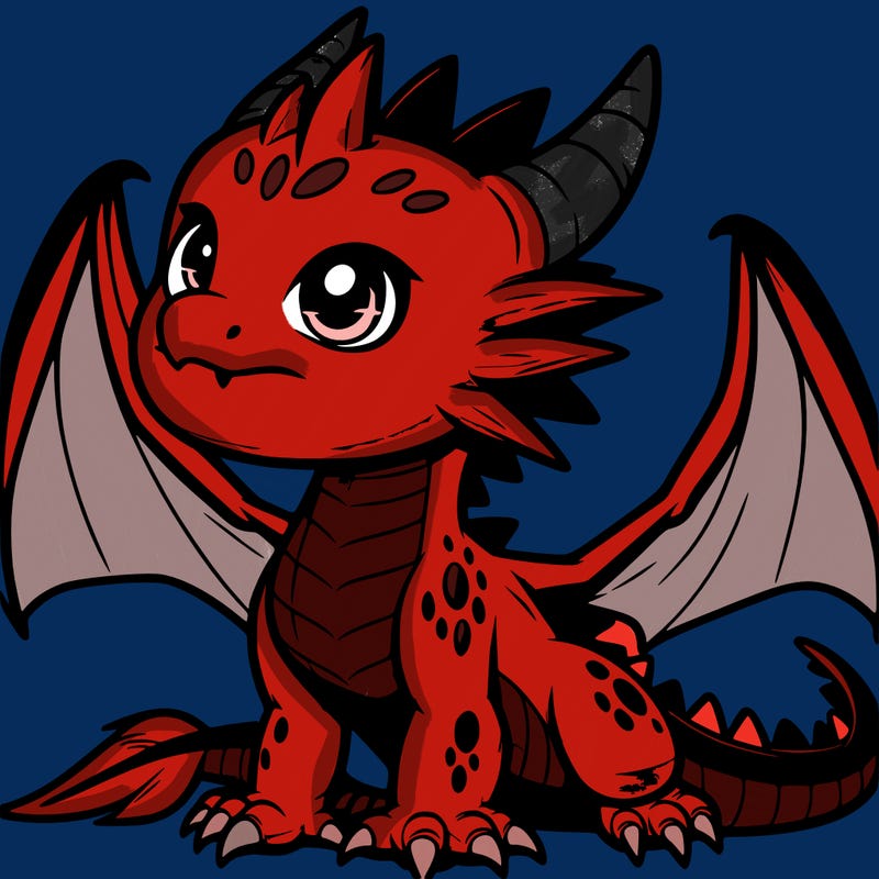 fierce baby night dragon