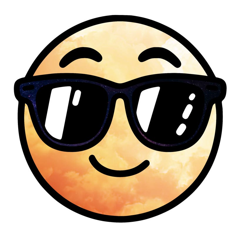 emoji with sunglasses