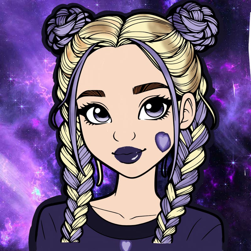 realistic girl with braids