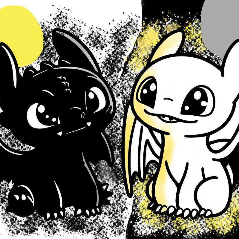 toothless and light fruy