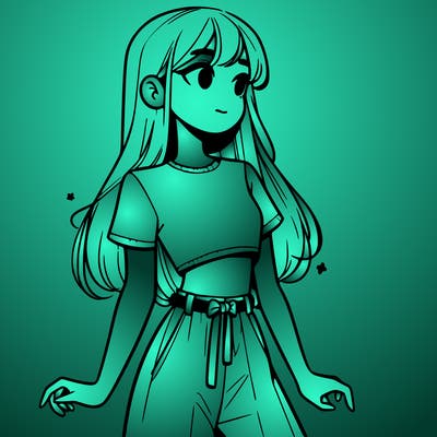 girl in a cute crop top