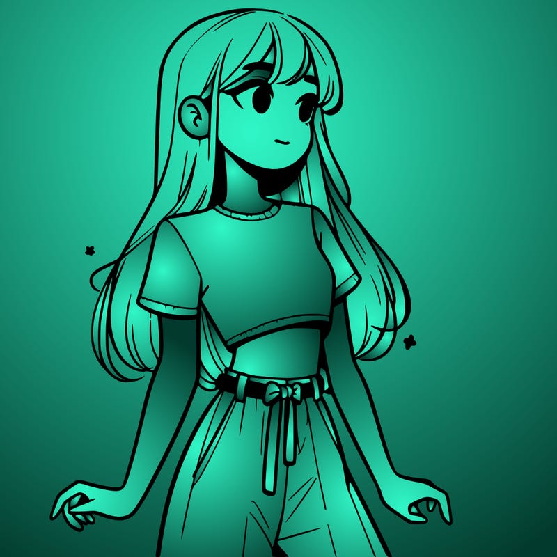 girl in a cute crop top